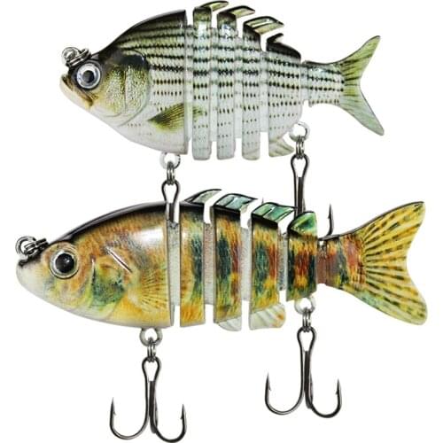Fishing Swimbait VIB Lure 6 Segment High Simulation Mini Fish 6cm 8cm Joint Artificial Lures 1 Piece Sale