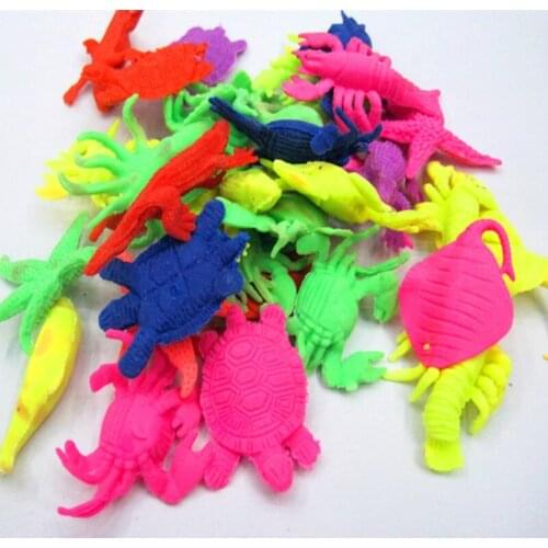 10Pcs/lot Growing In Water Bulk Swell Toys Sea Animals Dinosaur Various Kinds Mixed Expansion Toy Colorful Creative Magic Toys
