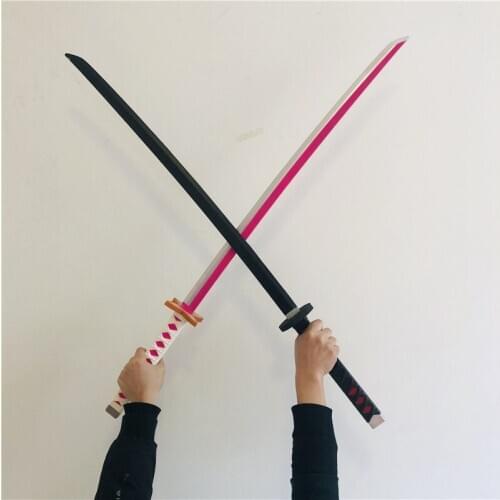 104cm/103cm Black/Pink Anime PU Deadpool Sword Toy Placement Sheath Kendo Special Sports Links Cos Stage Props For Children Toys