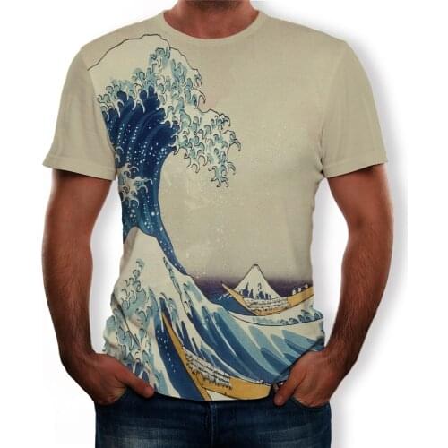 2021 Summer Fashion Month Treetop 3D Mens Printed Pattern Cool Short Sleeve Casual T-shirt Top