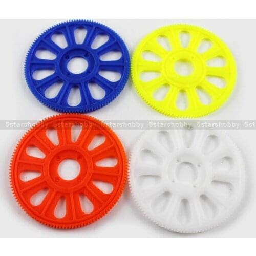 4Pcs 121T Slant Thread Main Drive Gear White for Trex T-rex 450 Helicopter