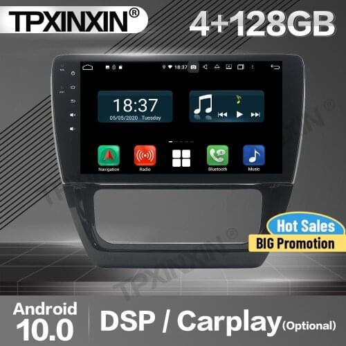 4+128G Carplay Car Radio 2 Din Stereo Receiver Android For VW Sagitar 2012 2013 2014 AT GPS Navi Player Audio Recorder Head Unit