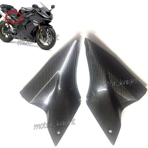 Carbon Fiber Under Tank Side Covers Panels Fairing For Kawasaki ZX-10R ZX10R 2006 2007