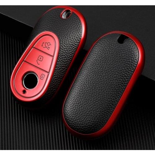 Car Key Case Cover For Mercedes Benz S Class W223 2020 2021 Car Interior Accessories Car-Styling Holder Shell Keychain Accessori