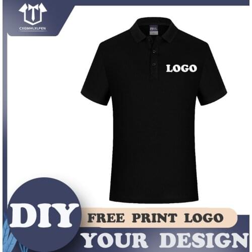 Children 10 Colors Custom Logo Short-Sleeve High-end eco-friendly cotton Embroidered Polo Shirt Print DIY Brand Text