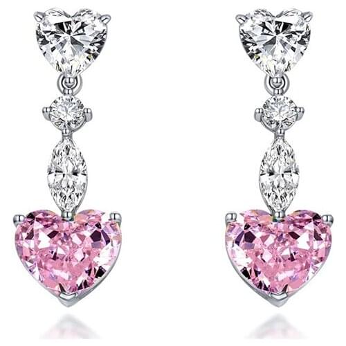 Designer Fashion 925 Sterling Silver Jewelry 3A Cubic Zirconia Party Earring