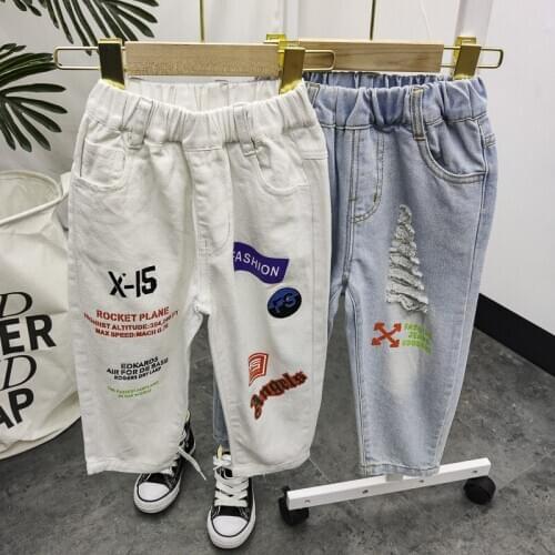 Spring Girls Jeans Baby Kids Jeans for Children Boys Girls Harem Denim Pants Toddler Pants Girls Kids Pants for Boy Girl 2-8Y