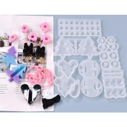 Kawaii Straw Clip Making Silicone Mold Party Decor Epoxy Resin DIY Straw Handmade Mould Craft Jewelry Fillings Accessory Tools