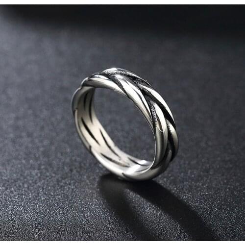 Korean Fashion Simple Men Women Ring Jewelry Punk Hip Hop Stainless Steel Celtics Knot Ring Mens Jewelry Gift Wholesale