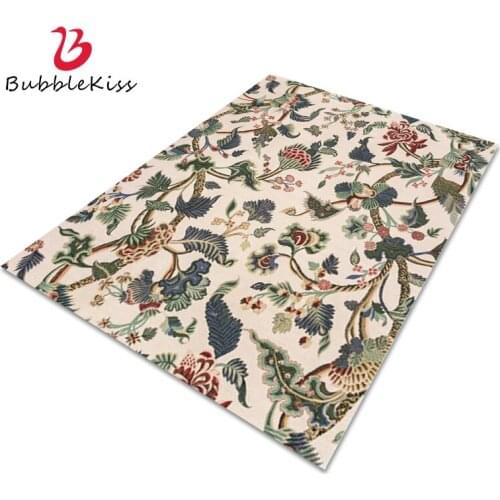 Bubble Kiss Carpets For Living Room Retro Print Pattern Rug European Style Floor Mat Home Carpet Bedroom Soft Anti Slip Area Rug