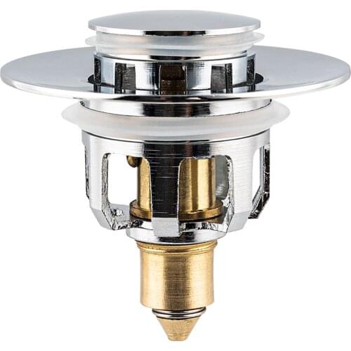 Brass Floor Drain Wash Basin Sink Pop Up Drain Filter Bathtub Drain Stopper Hair Catcher Shower Sink Strainer Plug Excellently
