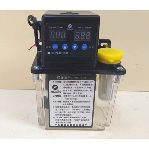 110V auto pause Digital electronic Timer Oil Pump 1L Automatic Lubrication pump