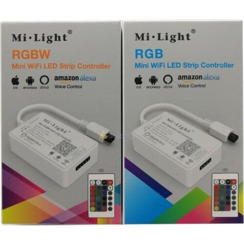 Mi.Light WIFI LED Controller Smart Controller YL1S YL2S DC12-24V IR Remote 4G Group Alexa Control For RGB RGBW LED Strip