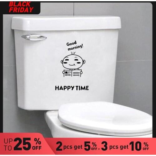 Cute Toilet Home Decorations Pvc Decal Decor Living Room Bedroom Removable Wall Art Sticker Murals