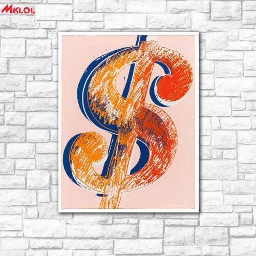 Wall Art Dollar mark American painting Painting For Living Room Home Decoration Oil Painting On Canvas Wall Painting no fram 10