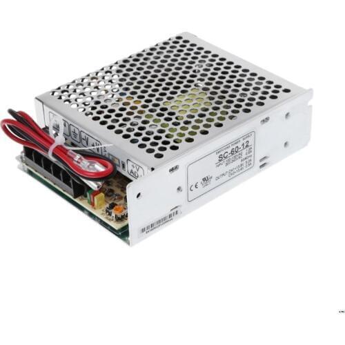 OOTDTY SC-60W-12V5A Switching Power Supply With UPS Monitor AC Battery Charger Adapter