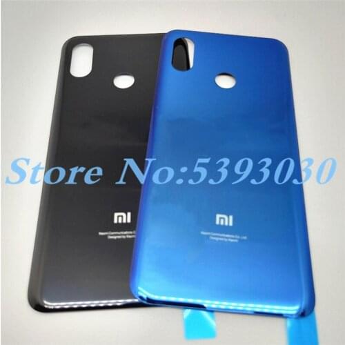 Original New 3D glass with logo Back Cover For Xiaomi Mi8 Housing panel Battery Door For Xiaomi Mi 8 Battery Back Cover