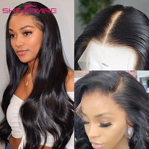Body Wave Lace Front Human Hair Wigs For Black Women She Admire Remy Hair Brazilian Long Inch 13X6 HD Transparent Lace Front Wig
