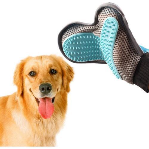 1PC Pet Care Gloves Dog Cat Hair Removal Gloves Pet Grooming Hair Deshedding Brush Double-side Cleaning Massage Comb