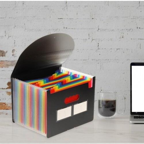 Expandable A4 Files Folder Plastic Bill Receipt Organizer Organ Bag Office Supplies