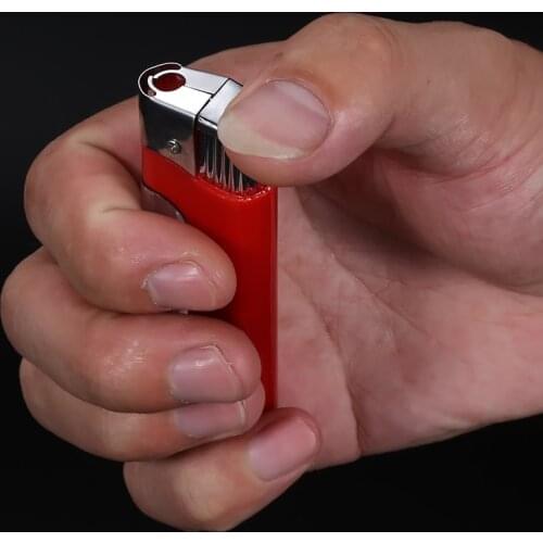 SILVER SHOCKING LIGHTER Cigarette Shock Fake Gag Funny Prank Joke Cigar Metal stocking stuffers Toy Gag