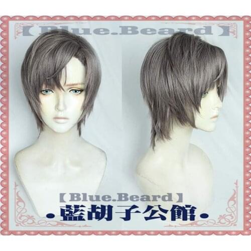 Tears of Themis Libra Gray Brown Short Heat Resistant Synthetic Hair Halloween Carnival Party Role Play Cosplay Free Wig Cap