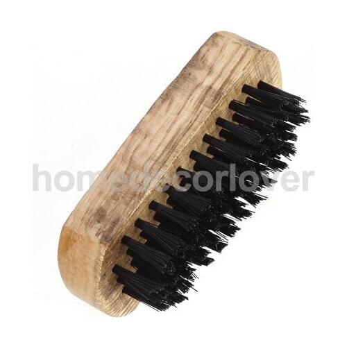 Wooden Handle Bristle Brush Boot Shoe Shoes Cleaning Brush Polish Buffing Brush
