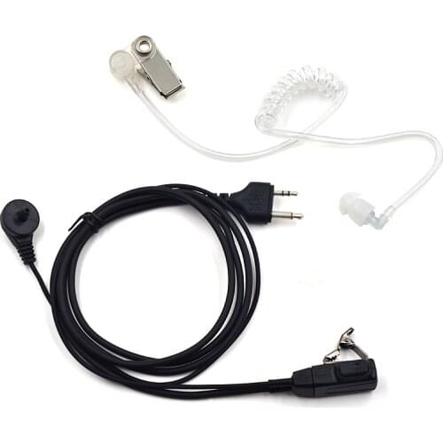 2pcs Covert Acoustic Tube Earpiece Headset Mic PTT for Midland Walkie Talkie CB Radio GXT1050 G225 GXT1000 M24 LXT118 XT20