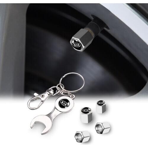 Car Styling Aluminum Alloy Wheel Tire Valve Stems Caps Cover For KIA Rio Ceed Sportage Soul Cerato Sorento K1 K2 K3 K4 K5 K6