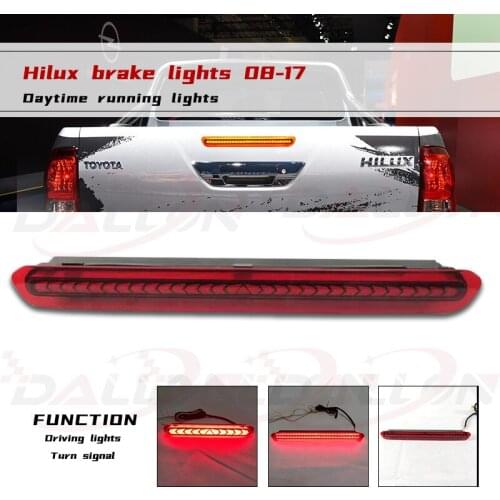 High Brake light For Toyota Hilux Vigo Revo 2004 - 2017 Tail Stop Third Brake Lights turn signal Rear Bumper Reflector Fog lamp