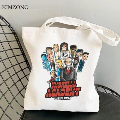 The Umbrella Academy shopping bag shopper bolsa shopping jute bag cotton bag bolsas reutilizables fabric woven reusable grab