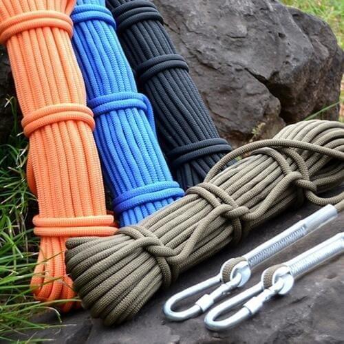 P102-8mm Outdoor climbing safety rope rescue insurance ropes outdoor survival supplies equipment Various lengths free shipping