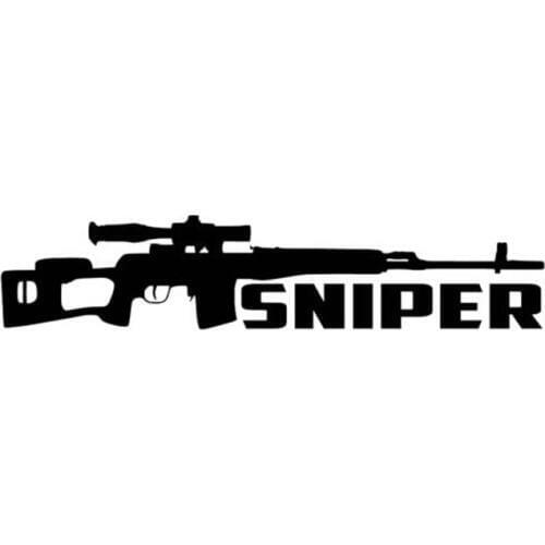 14.3CM*3CM Car Styling Personality Gun SNIPER Fashion Vinyl Window Decals C5-0345