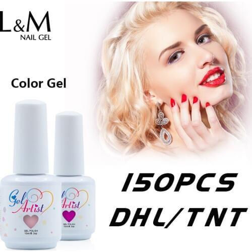 150 pcs Gelartist uv led soak off nail polish New Color DHL Free Shipping gel nail polish bling
