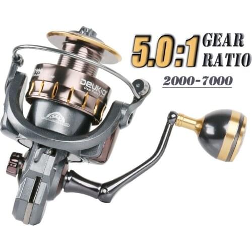 4+1BB Spinning Fishing Reel Long Shot Freshwater Saltwater Fishing Casting Reel Carp Fishing Reels 2000-7000 Series