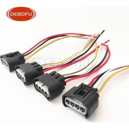 4x New Ignition Coil Female Connector Plug Harness For T0yota /Lexu s 2AZFE 1ZZFE