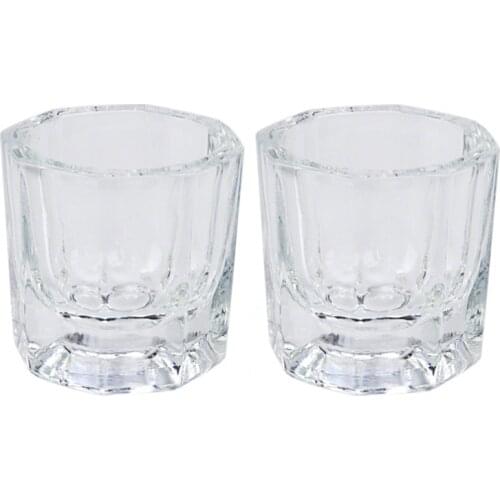 Artlalic 1pcs Crystal Glass Dappen Dish/Lid Bowl Cup Crystal Glass Dish Nail Art Tools Acrylic Nail Art Equipment Mini Bowl Cups