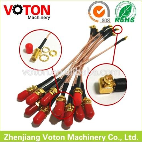 Free shipping 15cm SMA Female bulkhead connector to MMCX male R/A connector with RG178 cable assembly