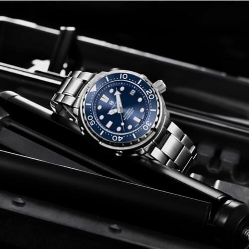 PAGRNE DESIGN Divers Mechanical Watches Luxury Sapphire Glass 300M Waterproof Watches Mens Automatic Watches relogio masculino