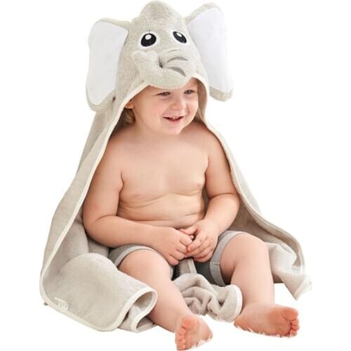 Baby Bathrobe Cute Cartoon Baby Blanket Kids Hooded Bathrobe Soft Toddler Baby Bath Towel Newborn Baby Blanket Children Towel