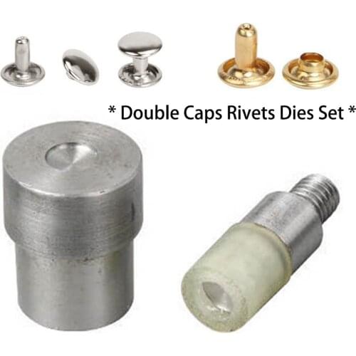 Double Caps Rivets Dies ( 7 sizes available)---Rivet For Leather Rivet Setter Tool Leather Rivets Kit Rivet Setter Kit Rivet Pre