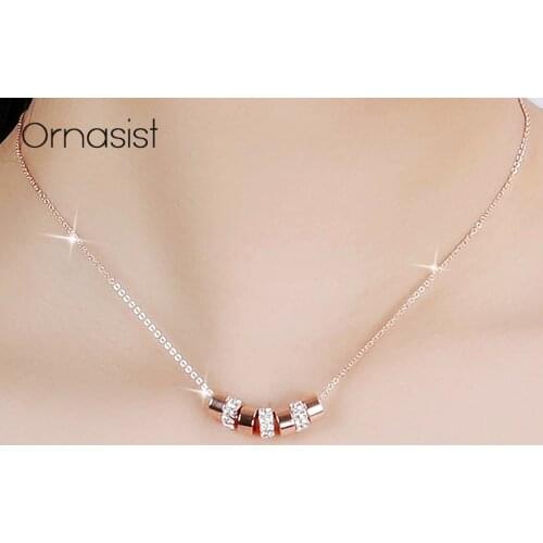 Round Crystal Choker Necklaces For Women Girls Bijoux Gold Sliver Color Rhinestone Necklace Fashion Jewelry Christmas Gift