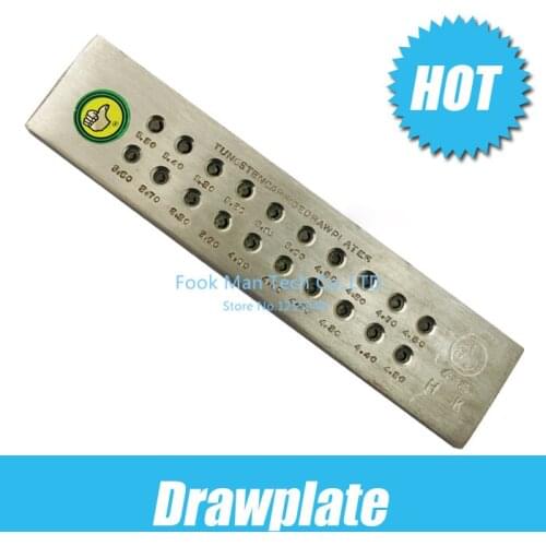C Round Shape Tungsten Carbide Drawplate,1.10-3.00mm, & 3.10-5.00mm,20 Hole number,Fineness Dies Set,Gold Implement