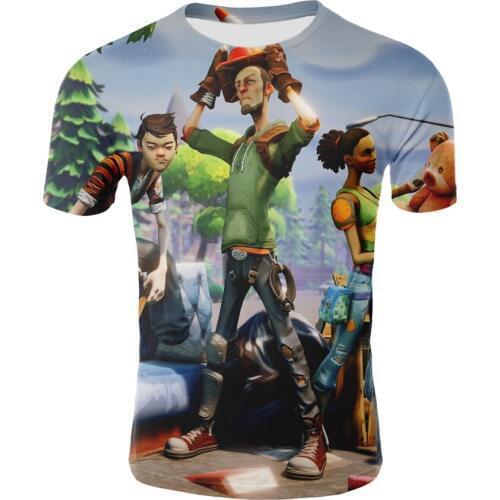 2020 Summer Battle Royale 3D Boys Girl T-shirt Children Game Rainbow Smash Pony Horse T shirt Kids Casual Streetwear Tshirts