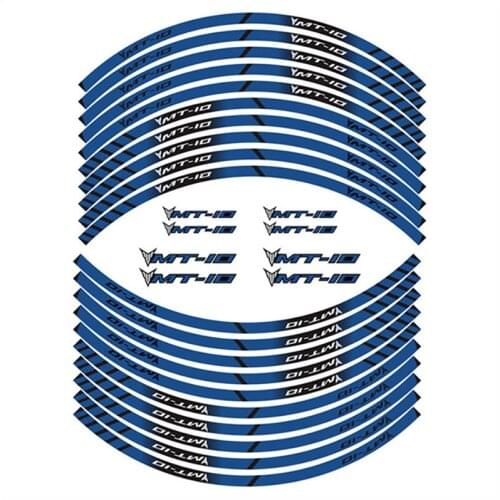 MT-10 Motorcycle Front Rear Tire Sticker Wheel Rim Film Border Reflective Waterproof Decals Sticker Suit For YAMAHA MT10 mt10