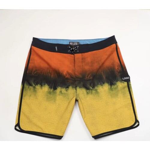 2021 Mens Bermuda Beach Shorts 4way stretch Spandex Waterproof Quick Dry Shorts Surf Fitness Phantom Trunks Boardshorts Swimwear