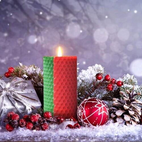 12PCs Beeswax Candle Making Kit DIY Colorful Honeycomb Sheets Rolling Candle Kit QX2E