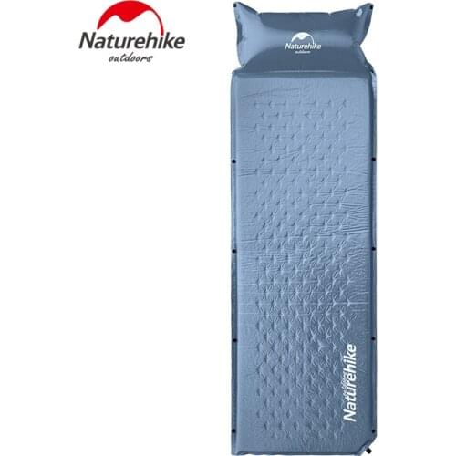 Naturehike Inflatable Sleeping Mat Mattress With Pillow Sleeping Pad Foldable Bed Camping Tent Single Mat