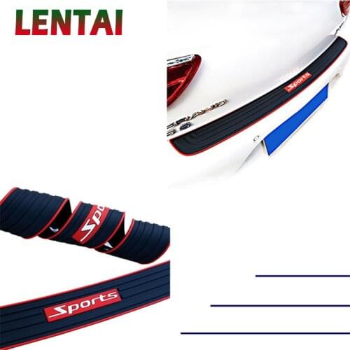 LENTAI For Ford focus 2 3 mk2 fiesta ranger mondeo mk4 Cadillac Chery Auto Car Trunk Door Sill Plate Rear Bumper Guard Protector