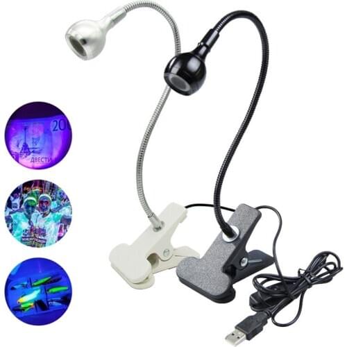 LED USB Reading lamp Book light Ultra Bright Flexible Bending Table Desk Lamp Bedside for Notebook PC Computer With Holder Clip